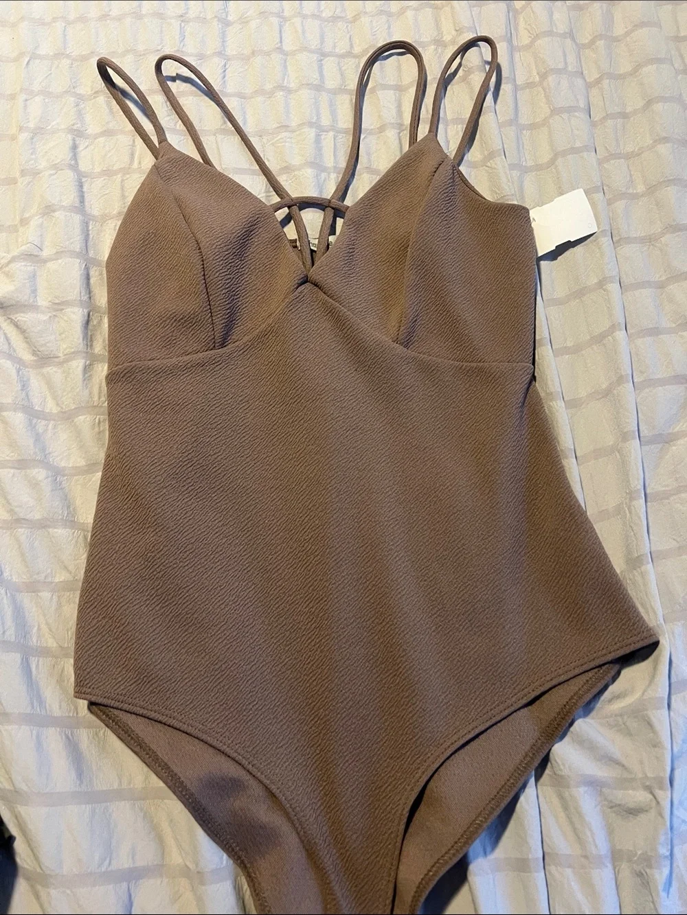 Charlotte Russe Brown Strappy Bodysuit - Picture 3 of 4